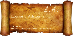 Lienert Adrienn névjegykártya